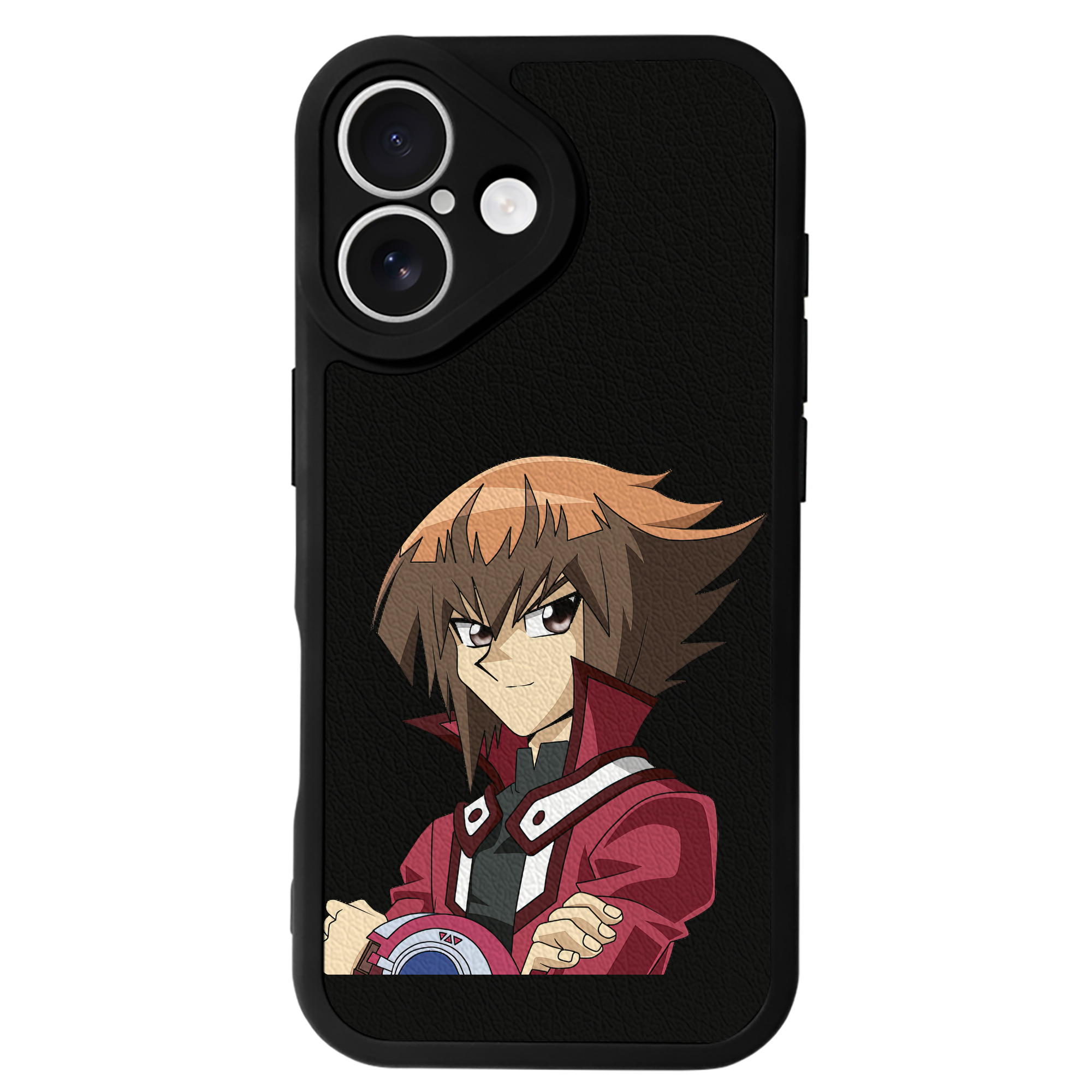 （画像用） 遊☆戯☆王 Yu-Gi-Oh! 【iPhone 16シリーズ対応】シリコンスマホケース（レザー調） 材質：シリコン
